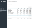 Yearly Financial Comparison Report Template - Yearly Income Statement