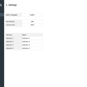 Dashboard Design Layout Template 5 - Settings
