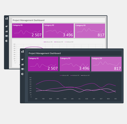 Cover - Excel Dashboard Design Duo Theme 4