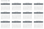 Free Annual Calendar Excel Template