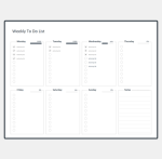 Free Weekly To Do List Template Excel