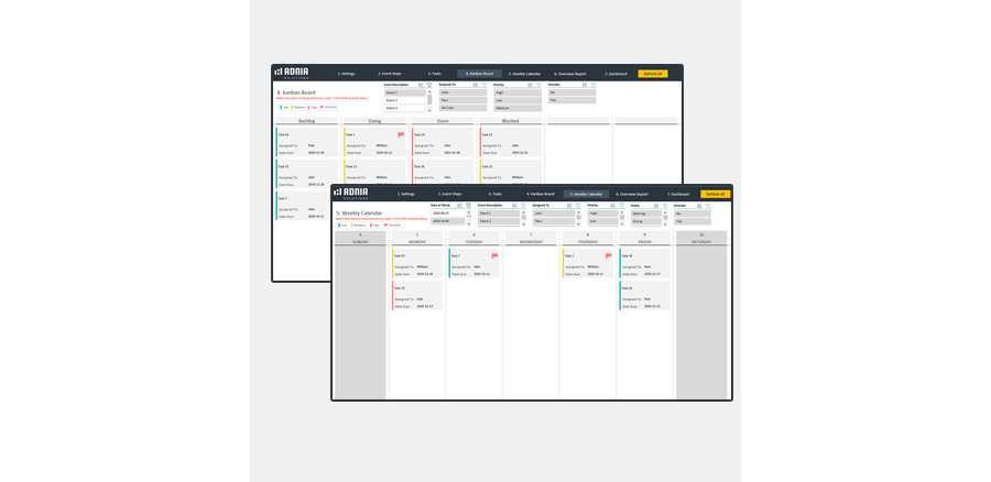 Event Planning Excel Template