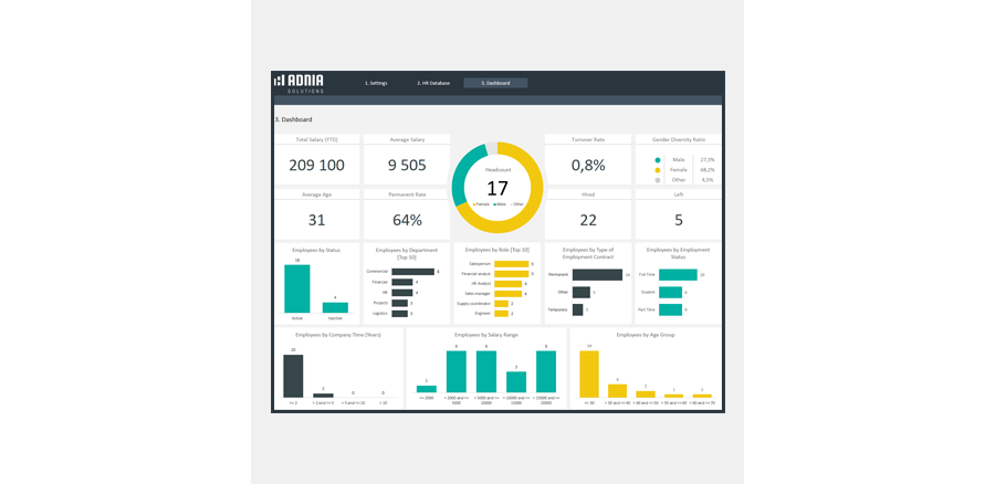 Demo - HR Database Excel Template